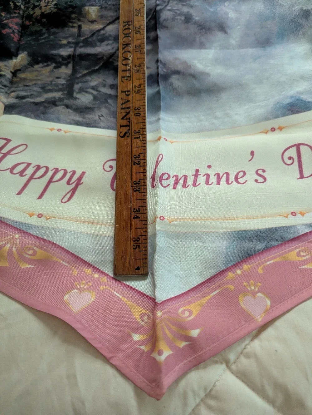 Thomas Kinkade Valentine's Day large garden flag
